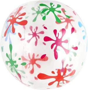 for Outdoor Games and Pool Fun Promotes Family Interaction HANABASS 1pc Creative Transparent Inflatable Beach naturalism leaflet Diameter Bouncing Toy for Boys and Girls 