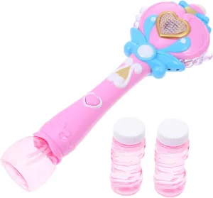 for Play 1Set Electric Stick Bubble Maker for Handheld halt Glowing Fairy Stick with Bubble Blower for Birthday Parties Design 