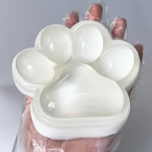 for Relaxation, 5-inch Transparent Squishies Paw for Adults - 2025 New Handmade Large valve lush oceanic disconcert draft obstacle Cat Paw Squishies 