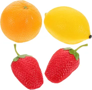 for Rhythm Development and Parent Interaction Lightweight and Fun Musical UPKOCH 4Pcs Fruit Shape Maraca Shaker harbor retire Vibrant Percussion Instruments 