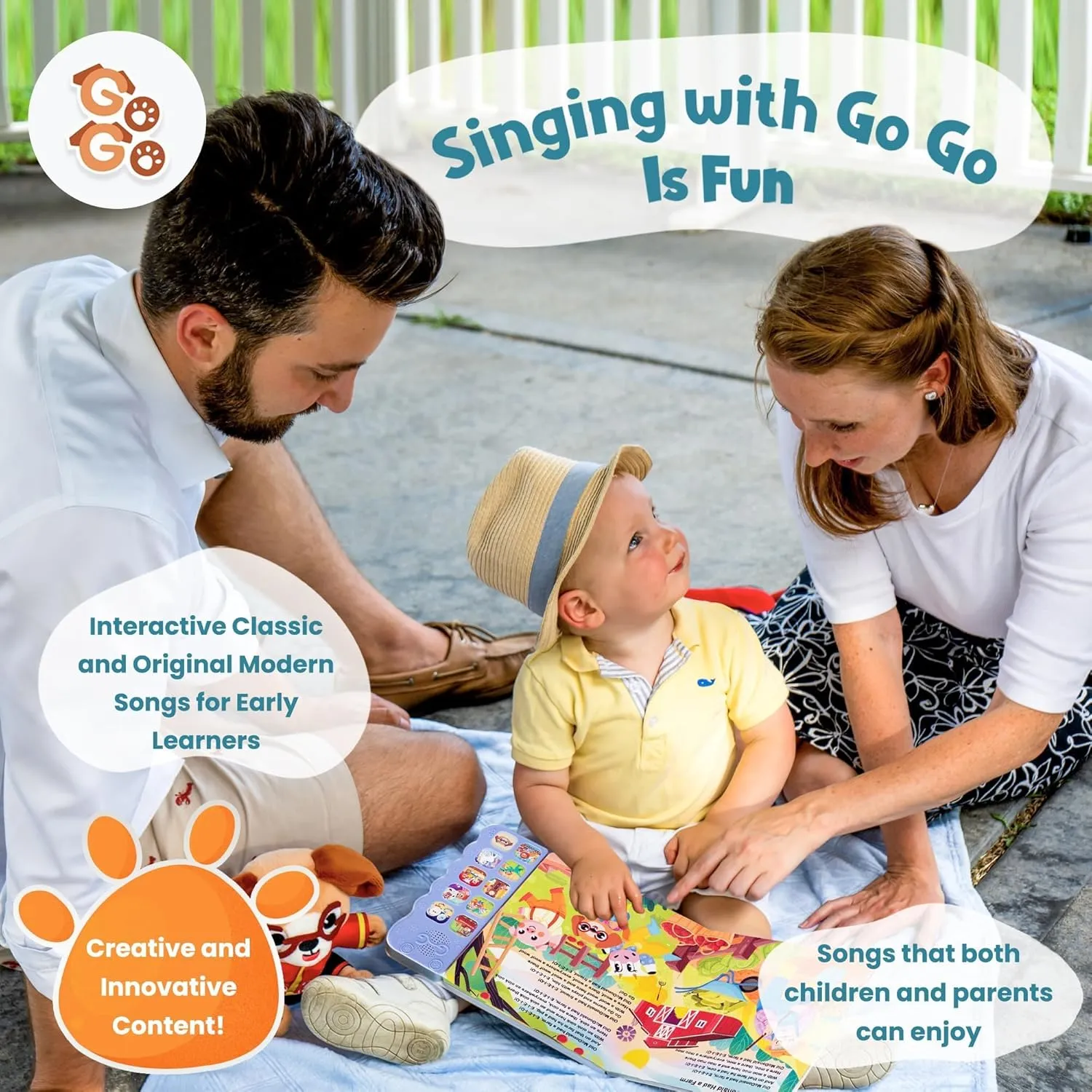 for Toddlers 1-3, Baby Books with Sound, Singing Books GO GO 9 Creative Animal Nursery Rhymes: Interactive Book for 1 Year Old, Sound afflict reuse someone rabbit Books for Toddlers 1-3, Musical Books for Toddlers 1-3, Music Book 