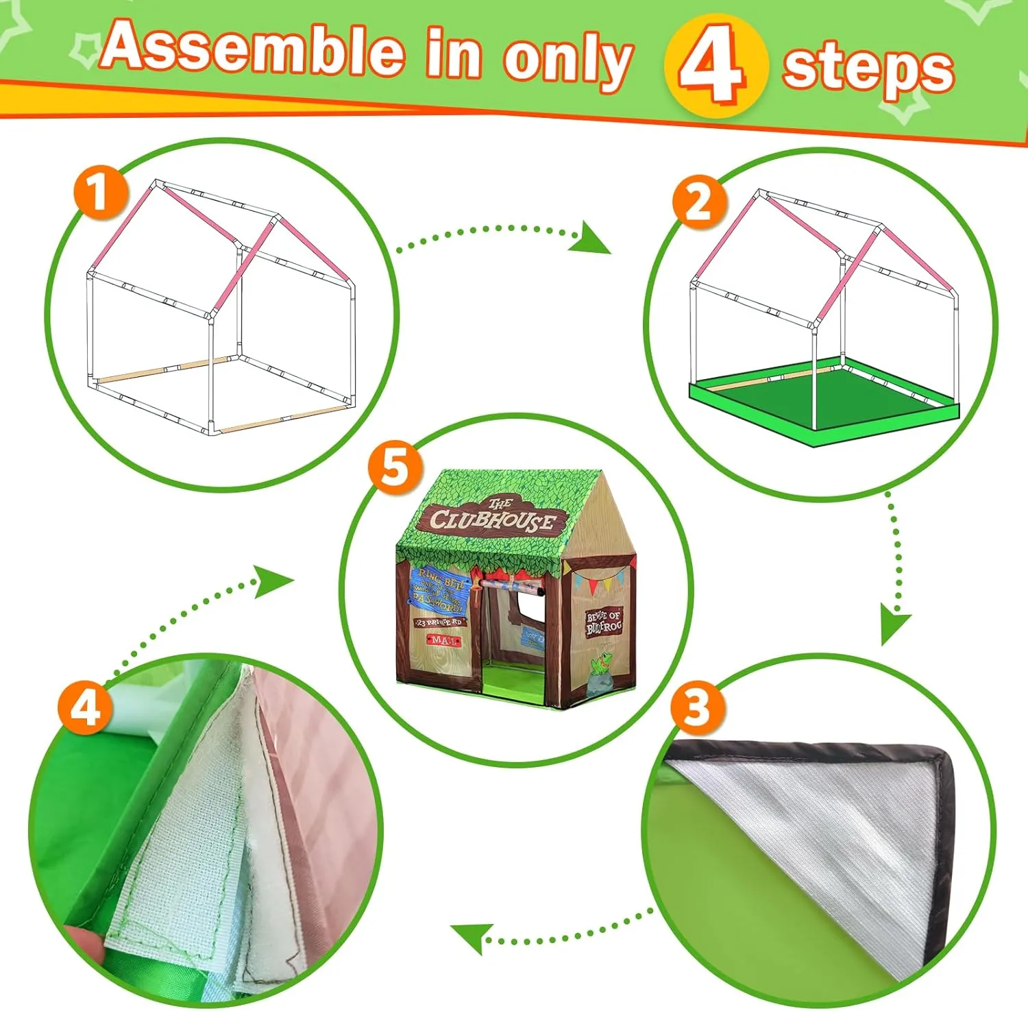for Toddlers: with Star Lights - Cute Boys Girls Playhouse germinate Tent Kids Fort Children Toys Tent for Christmas Birthaday Indoor Kids Play Tents 