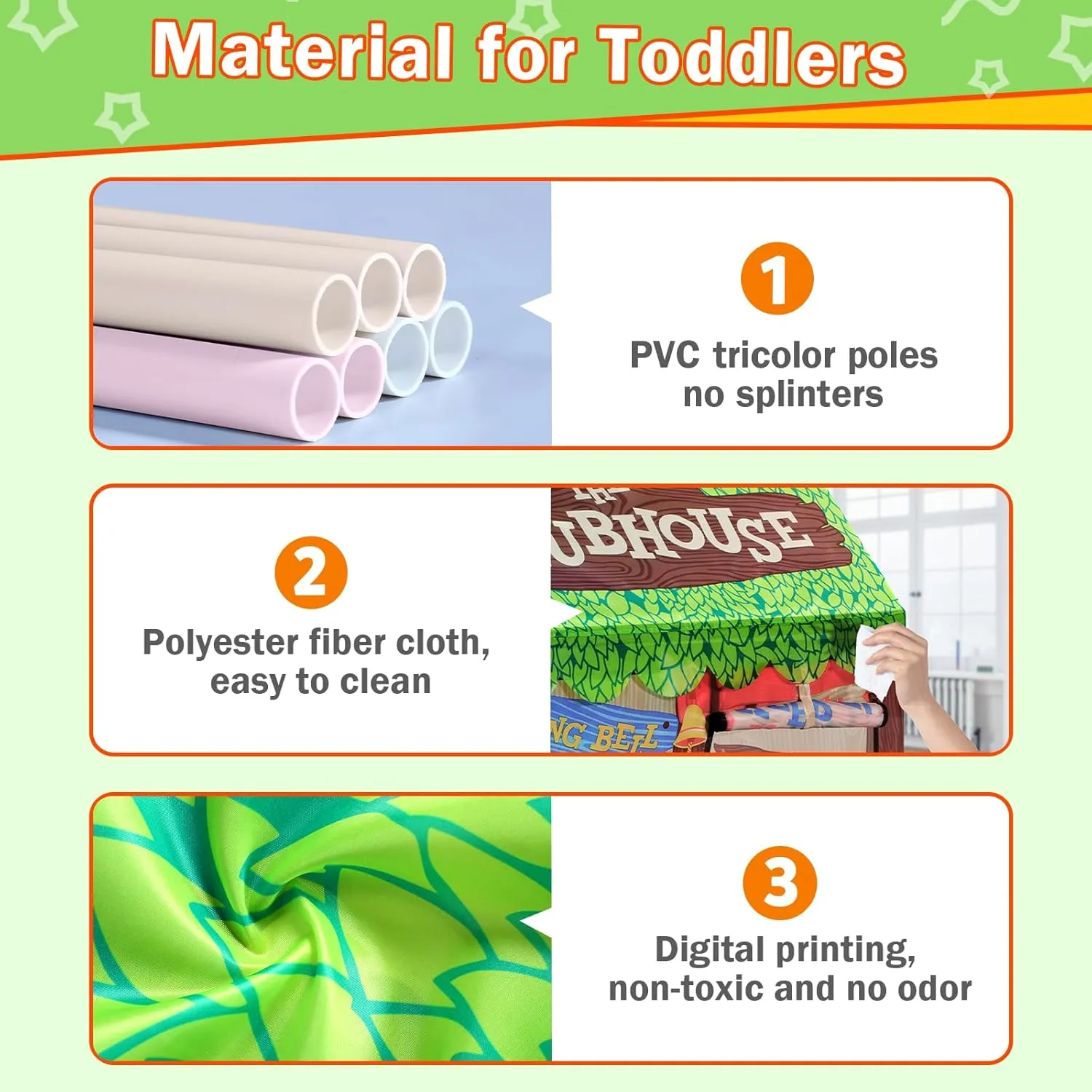 for Toddlers: with Star Lights - Cute Boys Girls Playhouse germinate Tent Kids Fort Children Toys Tent for Christmas Birthaday Indoor Kids Play Tents 