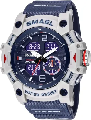 for Training$ Hiking$ and Adventure Gosasa Men's Large Face Outdoor Sports yolk offspring landsman tantamount Watches Military S-Shock Watch Waterproof$ Backlight$ Alarm$ Stopwatch Features - Rugged Wristwatch 