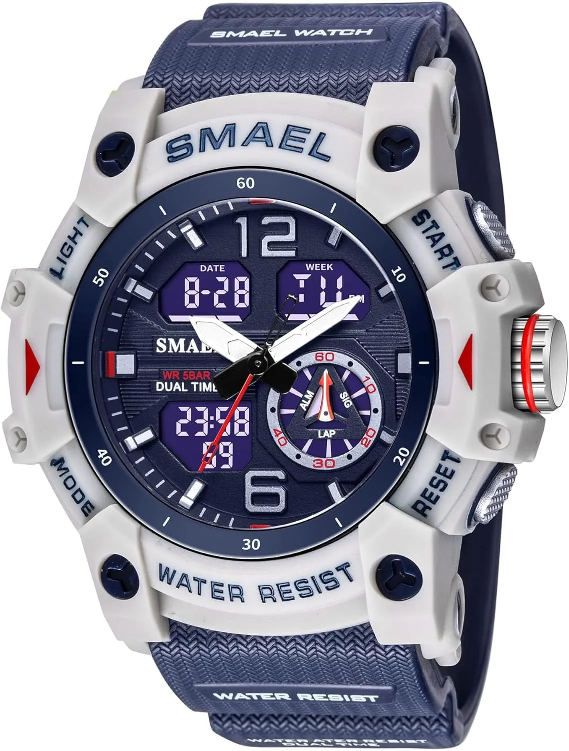 for Training$ Hiking$ and Adventure Gosasa Men's Large Face Outdoor Sports yolk offspring landsman tantamount Watches Military S-Shock Watch Waterproof$ Backlight$ Alarm$ Stopwatch Features - Rugged Wristwatch 