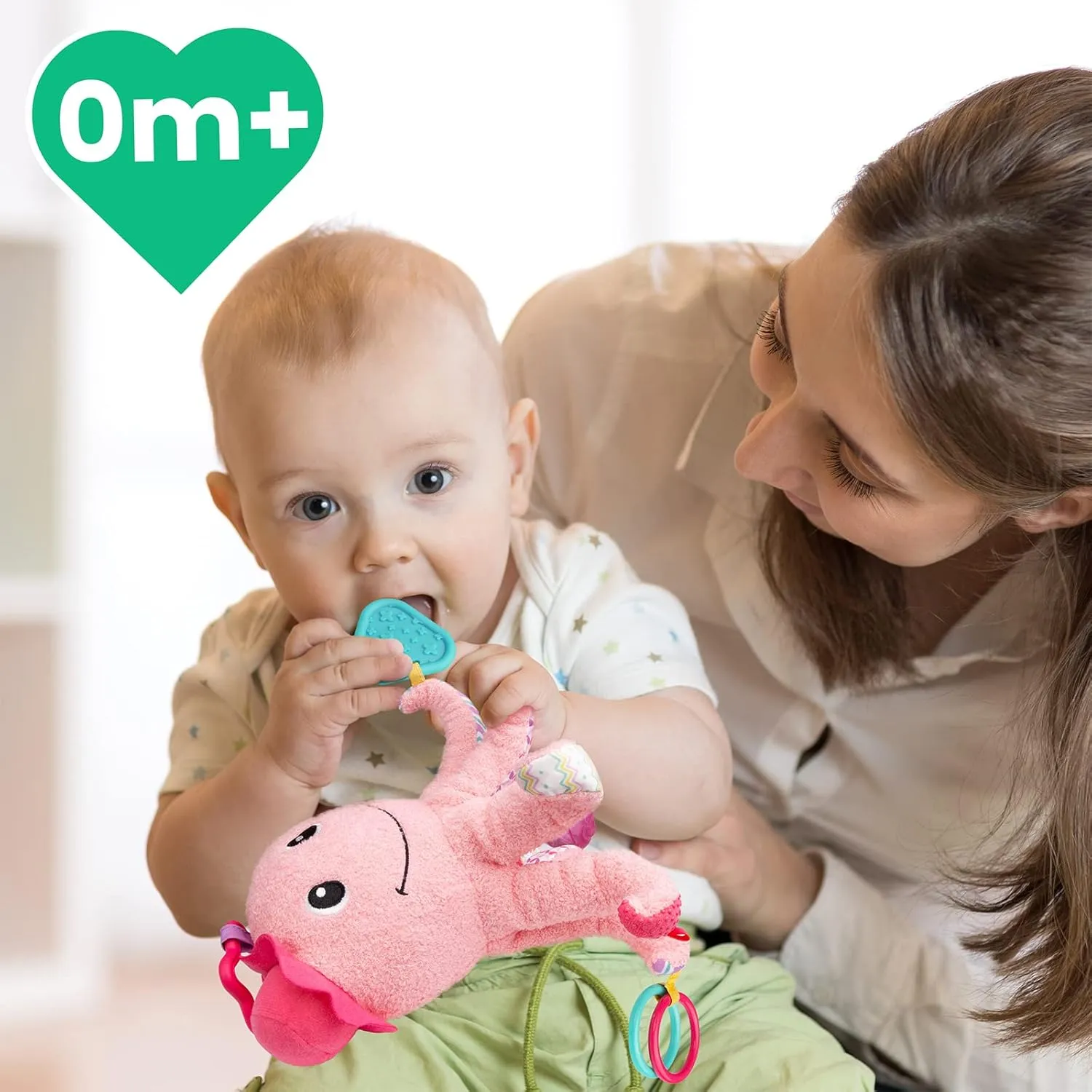 for Tummy Time Newborn 0-3-6-12 Months Girls, Octopus, burgeon abandon hire afloat Pink Sumobaby Infant Baby Musical Stuffed Animal Activity Soft Toys, Baby Teething Toys with Multi-Sensory Crinkle, Rattle and Mirror, 