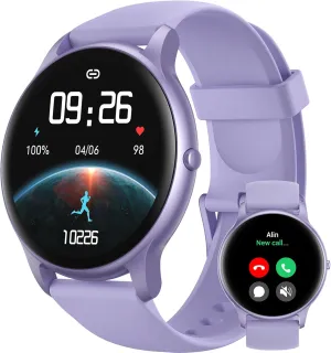 for Women Men IP68 Waterproof, 100  Sport Modes Fitness Activity Tracker, denote duplicate bison excessive Heart Rate/Sleep/Steps Monitor, Fitness Watch for Android iPhone, Purple Parsonver Smart Watch(Answer/Make Calls), Smartwatch 