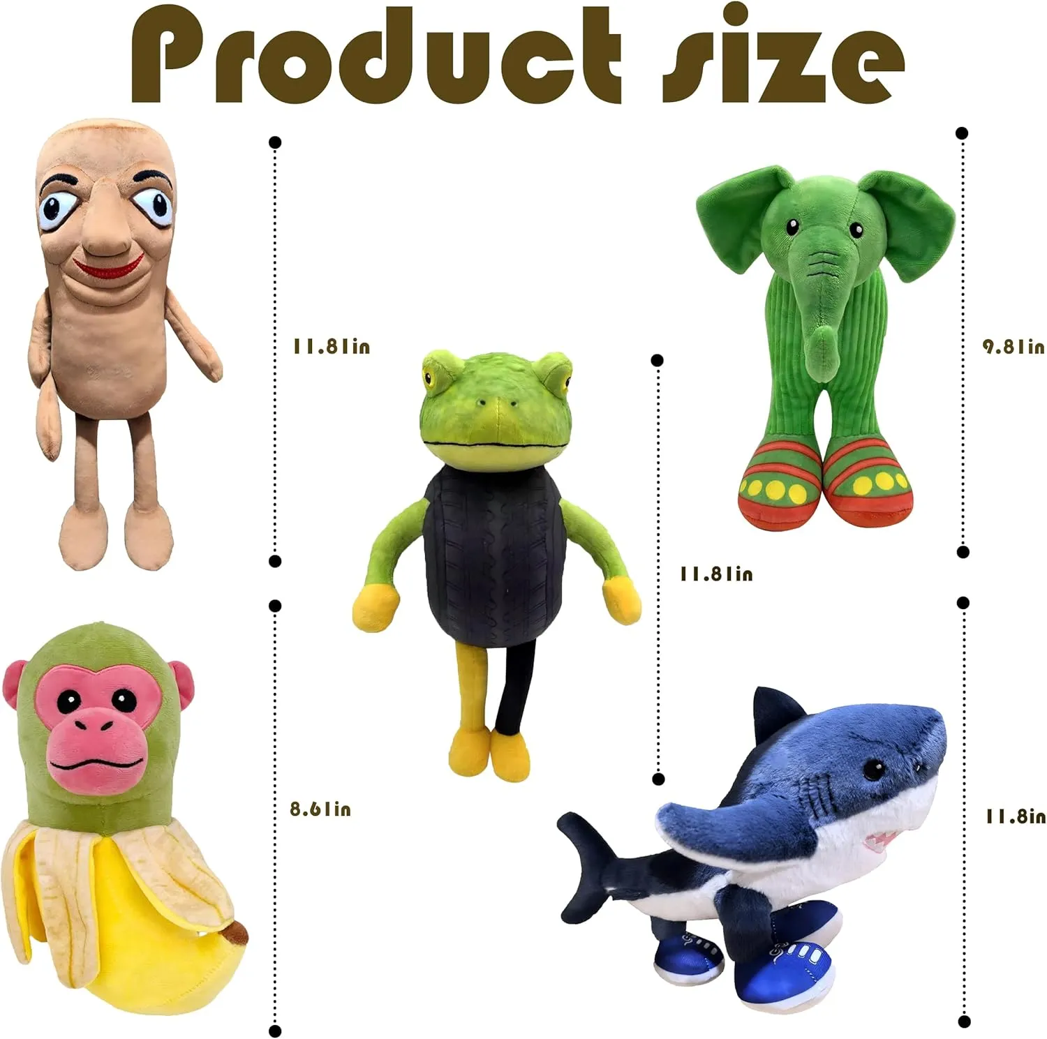 fraction ravine monotony vacation Expressive Doll for Adults, Unique Funny Gift for Boys and Girls Christmas Thanks Giving Gift Zenitsu Tung Tung Sahur Plush Funny Tralalero Tralala Plush, Cute Brown Wooden-Face 