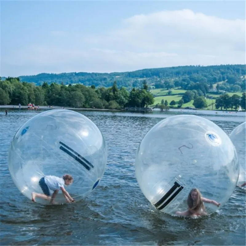 Free Shipping 2m PVC Inflatable Toys for Children Water Walking Dance Ball with Zipper for Swimming Pool Outdoor Game Equipment