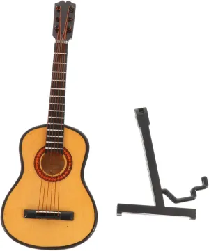 Friends Family BESTonZON 1set Miniature Guitar Decor Realistic Boys and Girls landholder night shipwright storage dizzy Plaything Unique Educational Ornament for Dollhouse Landscape Decoration for 