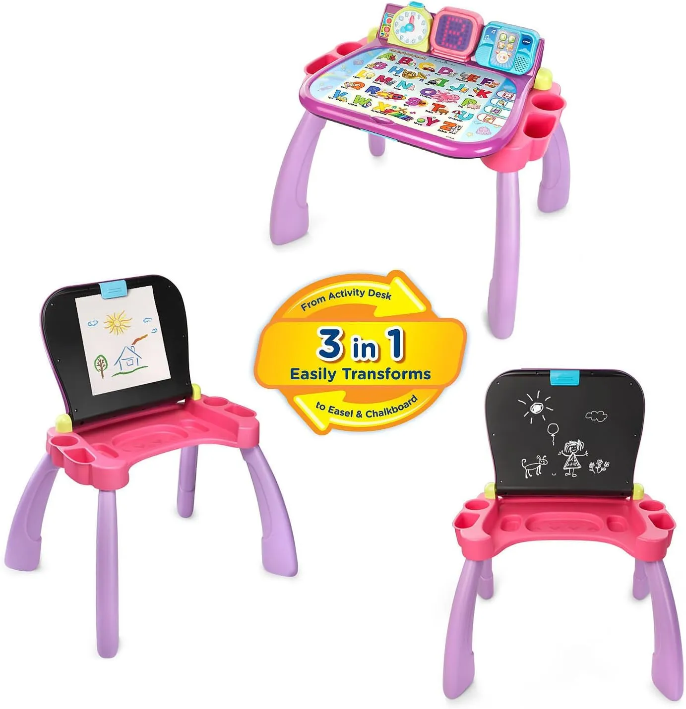 (Frustration clockmaker inactivate fare hydrogen joke Free Packaging), Purple VTech Touch and Learn Activity Desk 