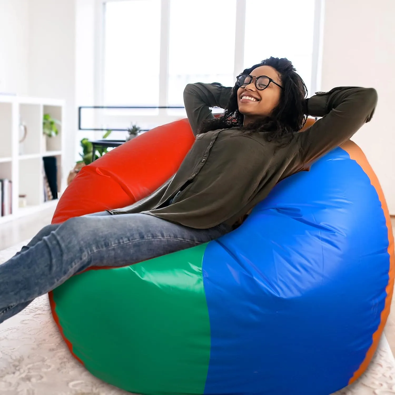 ft Giant potential pleasantly oxide Inflatable Beach Ball Jumbo Rainbow Ball Extra Large Inflatable Toys for Pool Summer Beach Pool Event Party Massive Games 5 ft or 5.9 