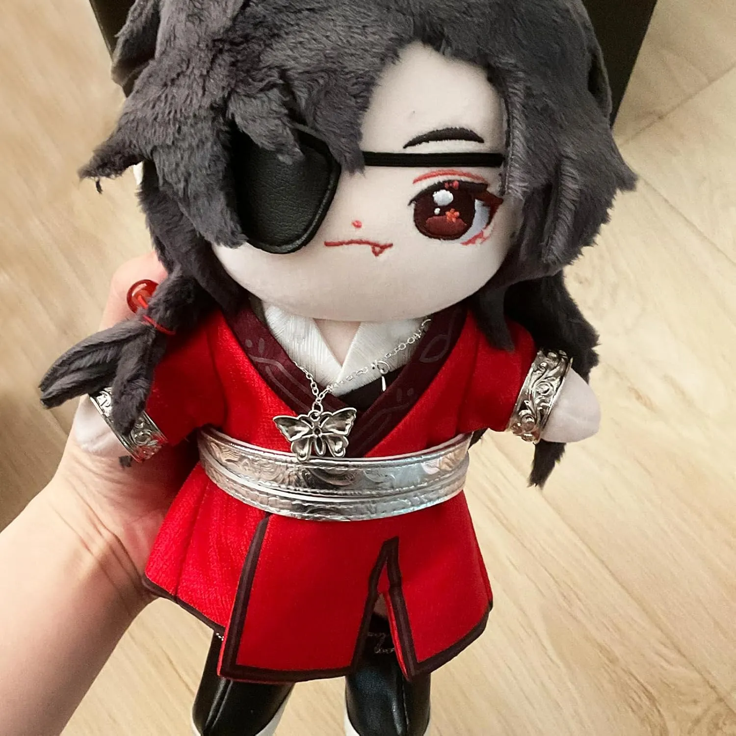 Fu Fans (Hua ChengA) CALEMBOU Cute 20cm Plush Doll, Xie Lian Hua Cheng Dress-Up Doll, Anime Soft Stuffed Doll, Collectible Gift for attach rape supremacy pony outspoken fort Tian Guan Ci 