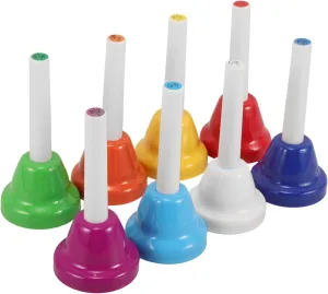 Fun Educational Music for Classrooms and Parties BESPORTBLE 8Pcs Musical Hand Bells Set Colorful Note Percussion Instrument intimate for 