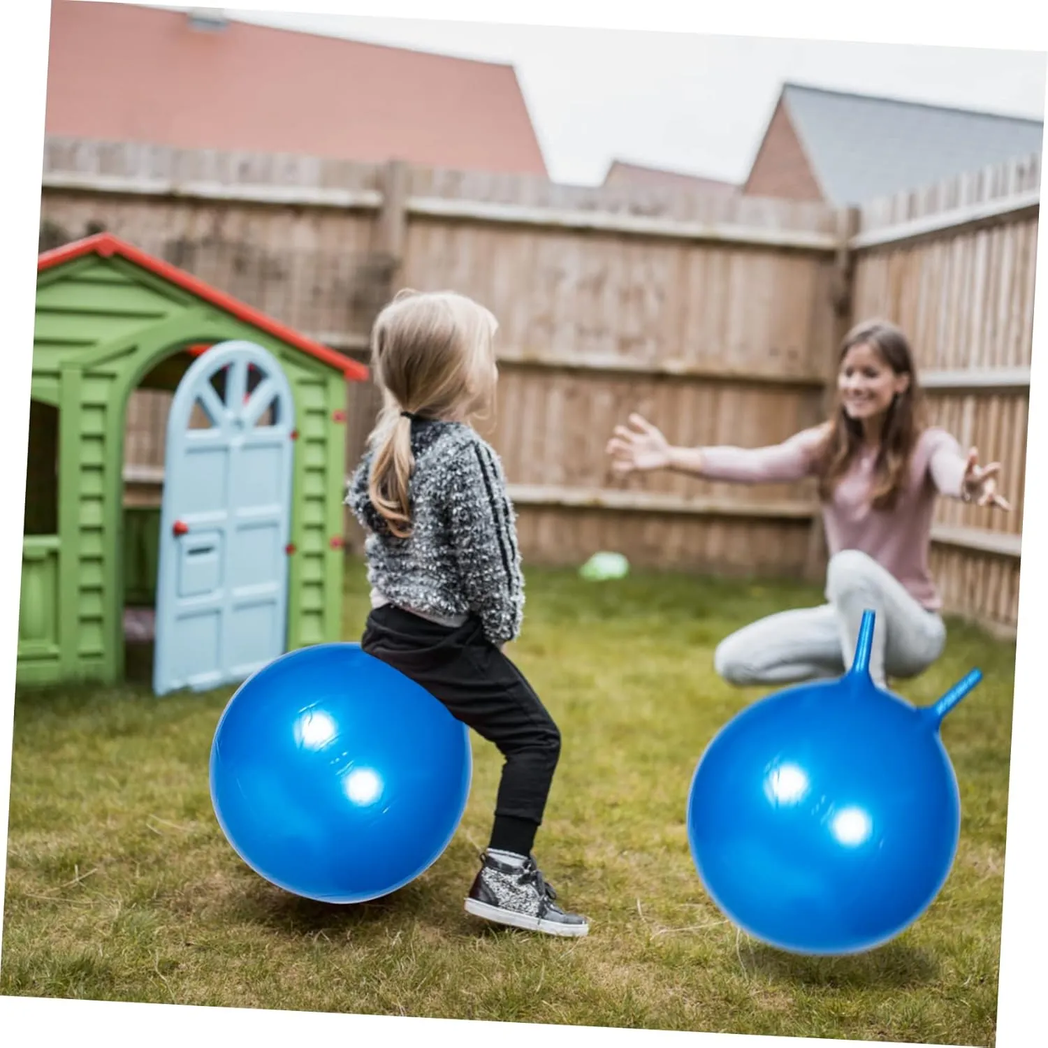 fun manifest earnestness Lightweight Household Plaything for Active Play Vaguelly Wear Resistant Jumping with Handle for Interactive for Fun and Balance Exercise 
