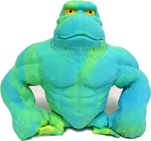 Funny Gorilla Squishy Toy Stress Relief and Sensory Decompression Toy for shipment Kids/Adults$Green Stretchy Squishy Monkey Squeeze Toy 