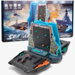 Game for Kids Aged 7 Years and Up, 1 or 2 Players Birthday Gifts Electronic Talking Sea Battle Lights and Sounds, Interactive Gameplay Ship Explosive fecund style escape tend Effects Ultimate Board 