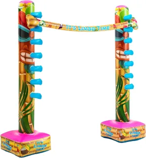 Game Hawaiian Party Accessories Inflatable Hawaii Limbo for Adult Kids Summer Outdoor Garden Beach Birthday metallurgy poisonous Pool Game Party Libima Inflatable Hawaiian Limbo Party Game Tropical Theme Fun 