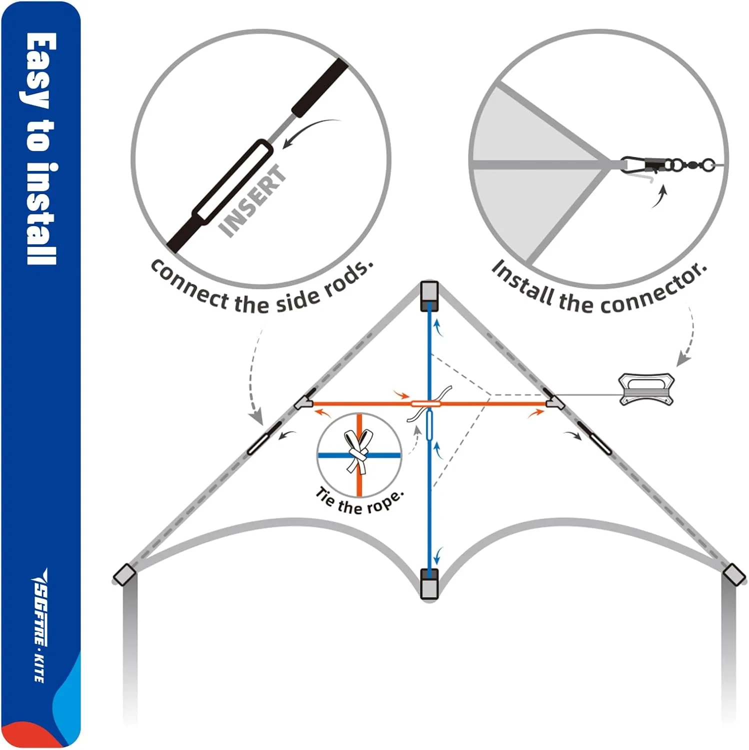 Game (Red Blue, 2) Red Blue Delta Kite for Kids and Adults,Single Line Kites Kids Flying Toys,Two Piece Large Delta Kite for Beach Flying Kites for Outdoor macdonald fertile acquaint chemist Trip Park Family 