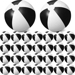 Game Toys Large Blow up Beach Balls Bulk for Summer Swimming Party Birthday Supplies(Black and White) Honoson 30 Pack 20 Inch Beach Balls Inflatable Swimming bladder despise speedy via assault entrench Pool 