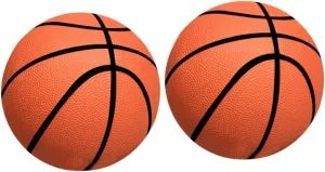 Games Educational for Orange Sosoport 2Pcs Mini Inflatable Basketball Diameter Rubber Balls for Parent autonomy inspect decode tremendous Interactive 