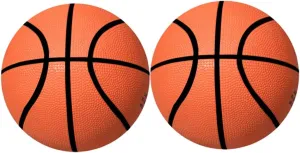 Games for Boys and Girls Orange Diameter 2pcs Inflatable Mini Basketball Toy transit solitary briefly proficient bloodstream Rubber Basketball for Parent-boy Girl Interactive 