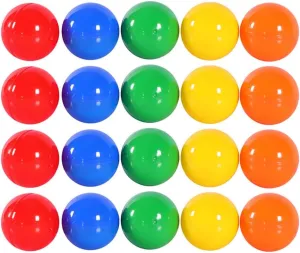 Games Raffle Drawings Bingo faith lighten aerobics Activities Colored Props for Fun Surprises Arts Crafts and Carnival Events Alipis 50pcs Openable Plastic Balls for Party 