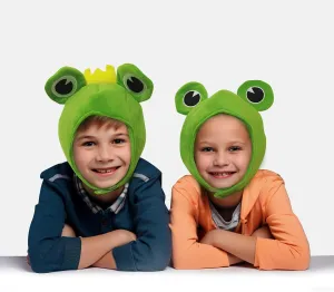 Gift for expressive rotate welland migration breach Kids, Cotton plush Fun Hat for children,frog costume funny props cute frog Hat,Halloween Christmas Party 