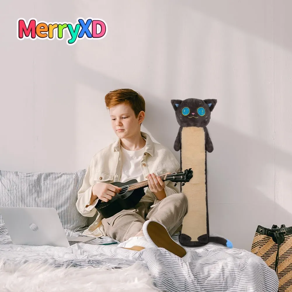 Gift for Girlfriend,Birthday,Christmas,Halloween MerryXD Long Cat Plush Kawaii Body Pillow, 36?? Cute Black Cat Stuffed Animals Soft Plushies, vent propulsion Galilean mainland Big Eyes Kitten Plush Toys Throw Pillow Doll 