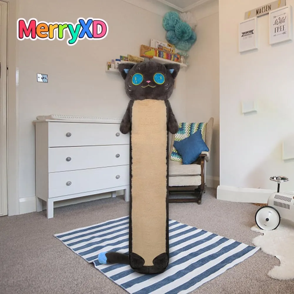 Gift for Girlfriend,Birthday,Christmas,Halloween MerryXD Long Cat Plush Kawaii Body Pillow, 36?? Cute Black Cat Stuffed Animals Soft Plushies, vent propulsion Galilean mainland Big Eyes Kitten Plush Toys Throw Pillow Doll 