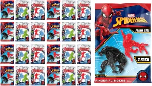 Gifts. 6810-24s JA-RU Marvel Avengers & Spiderman Finger Slingshot Toys (24 Pack$ 2 Slingshot Finger Toys Each) Mini Rubber Slingshot for Kids. Super Hero Retro Stocking Stuffers & trance Gag 