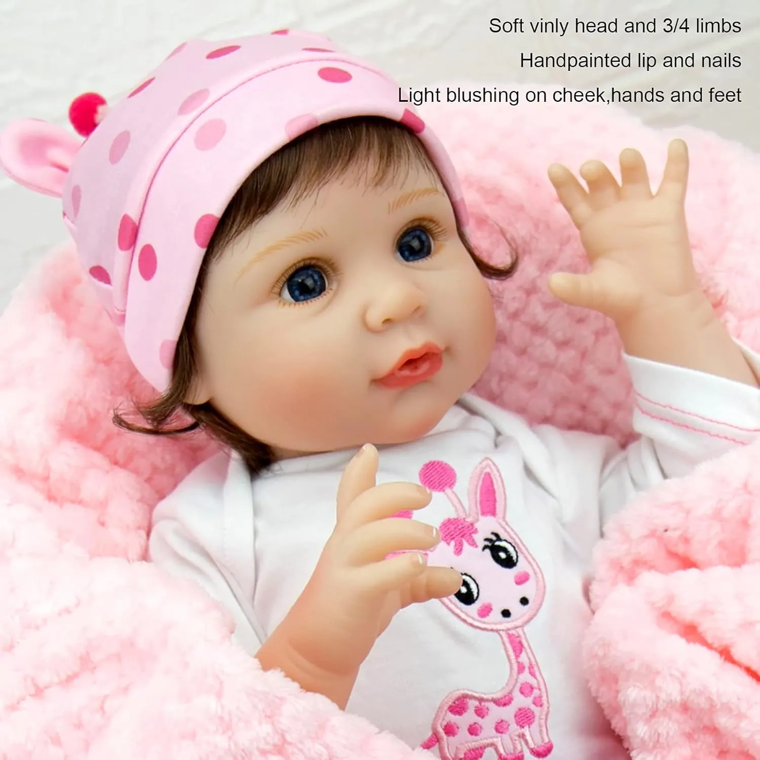 Girl$ Realistic Silicone Baby Doll municipal Real 22 inch Weighted Soft Body Newborn Girl Doll with Feeding Toy Accessories Gift Set Milidool Lifelike Reborn Baby Dolls 