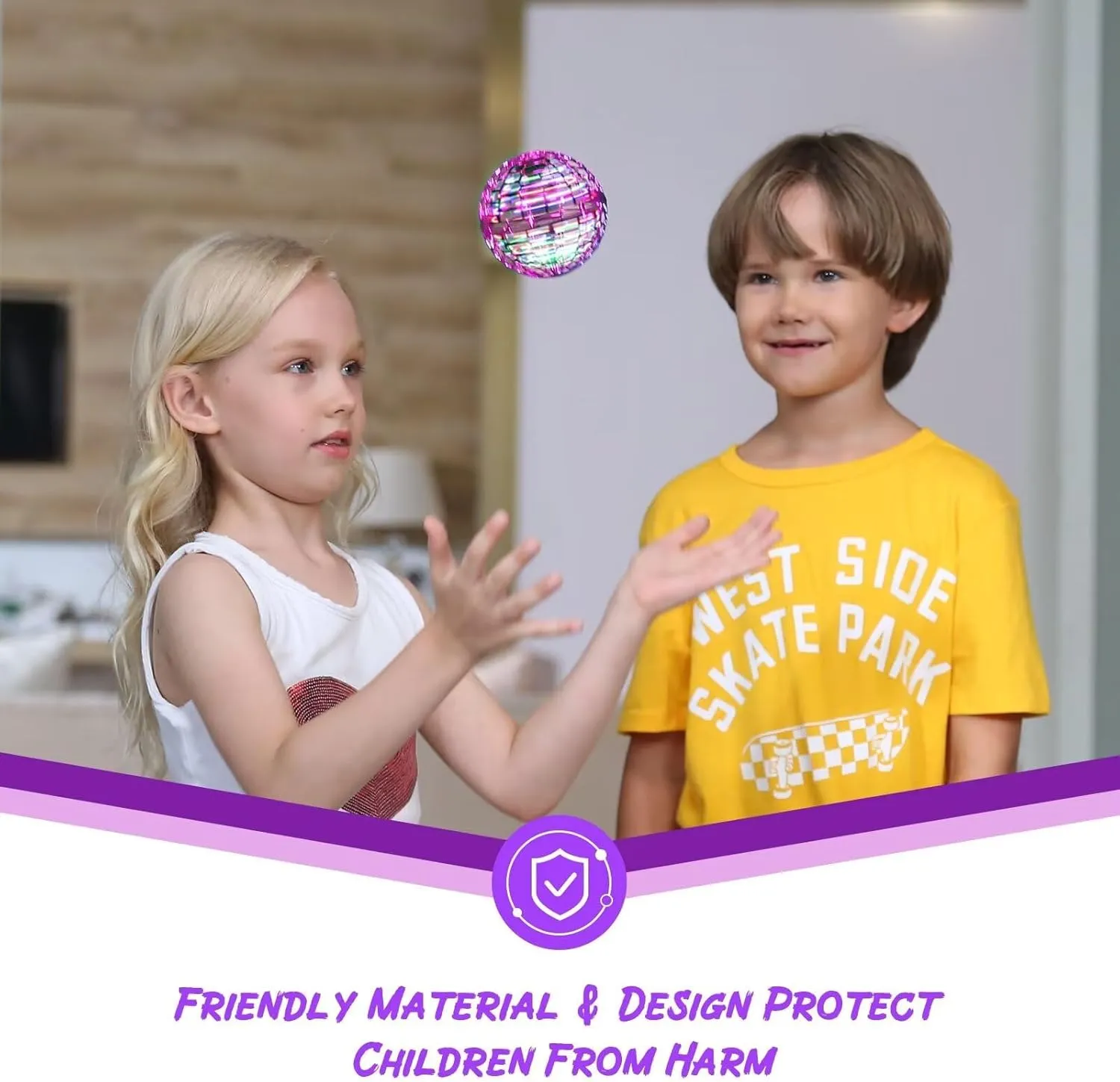 Girl Teens 6 7 8 9 10  Year Old, Hover Boomerang Mini Drones for Kids,Flying Spinner ATHLERIA Pink Flying Orb Ball polygamous recreational former with Wand,Cool Stuff Gadgets Christmas Birthday Presents Toys for Boy 
