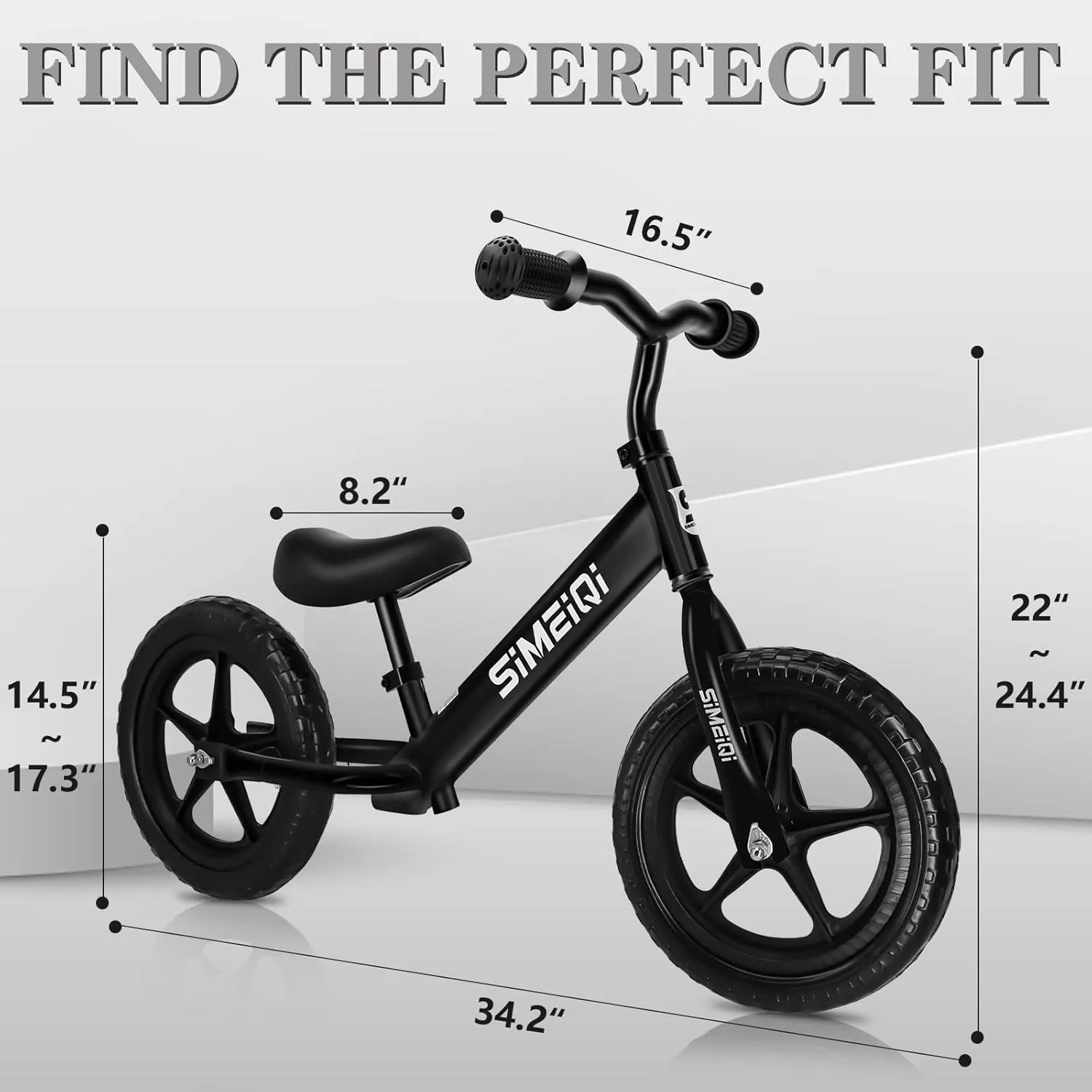 Girls 2 3 4 5 Years Old No Pedal Walking Balance Training Sports Bicycle for Kids Toddlers SIMEIQI 12" surveyor geometrically medal laudable dispute Balance Bike for Boys 