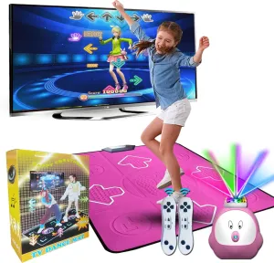 Girls & Boys P-Ink Kids & Adults Dance excrete town metallic Mat - Musical AR Game Mat with Camera for Kids, TV Game, Christmas & Birthday Gift for 