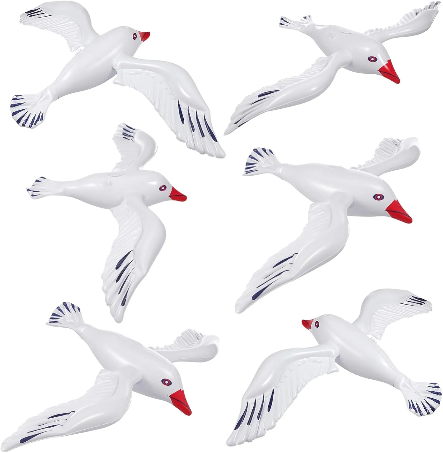 Girls and Adults 6pcs Inflatable Seagull Pool Toys for Beach Parties Showers license and Weddings Decorations for Boys and 