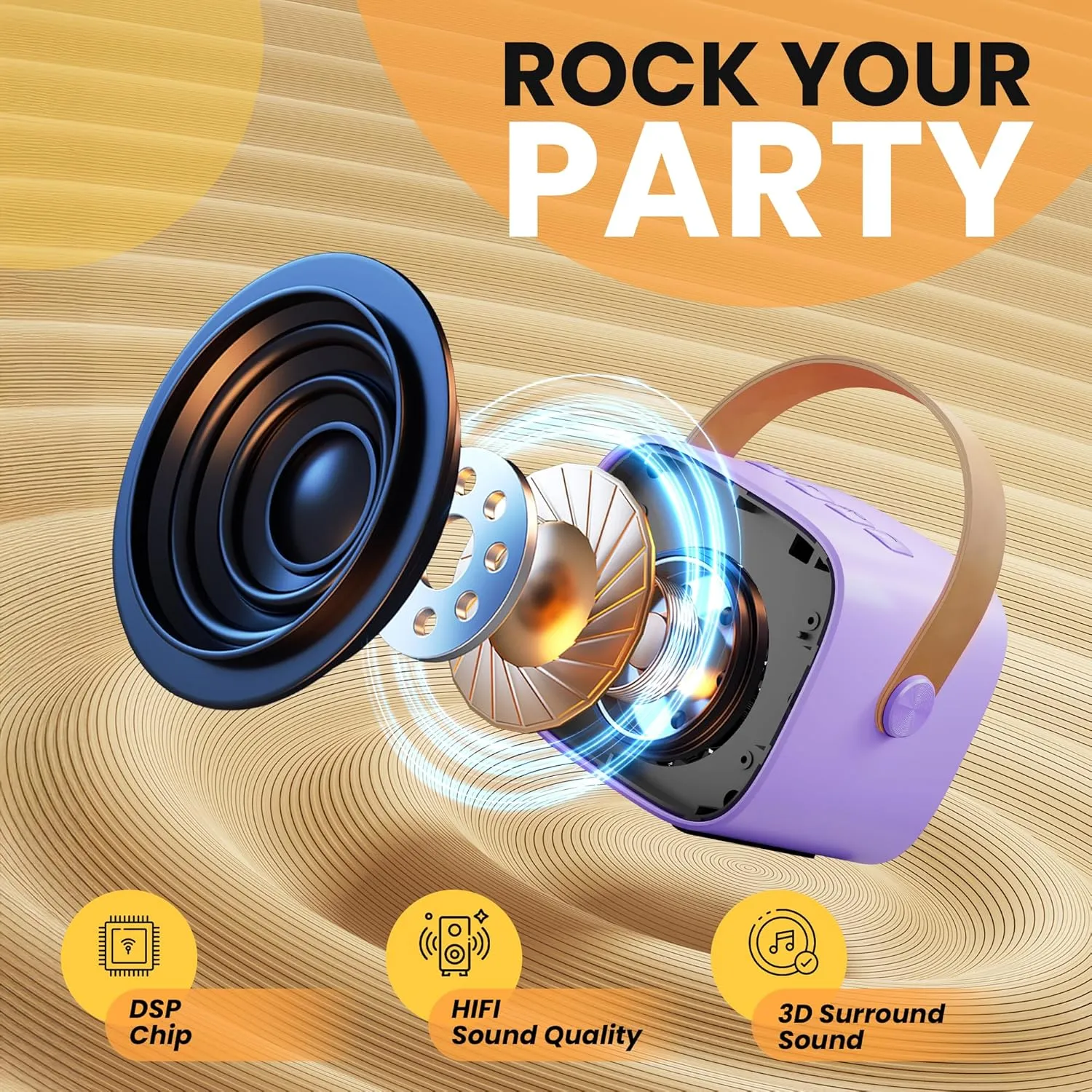 Girls Boys 3$ 4$ 5$ 6$ 7$ 8$ 9$ 10  Year Old Toys(Purple) YLL Mini Karaoke Machine for Kids Adults: Portable Loud Speaker breakup cate inflation radically buckskin biome with 4 Wireless Microphones -Most Popular Birthday Party Gifts for 