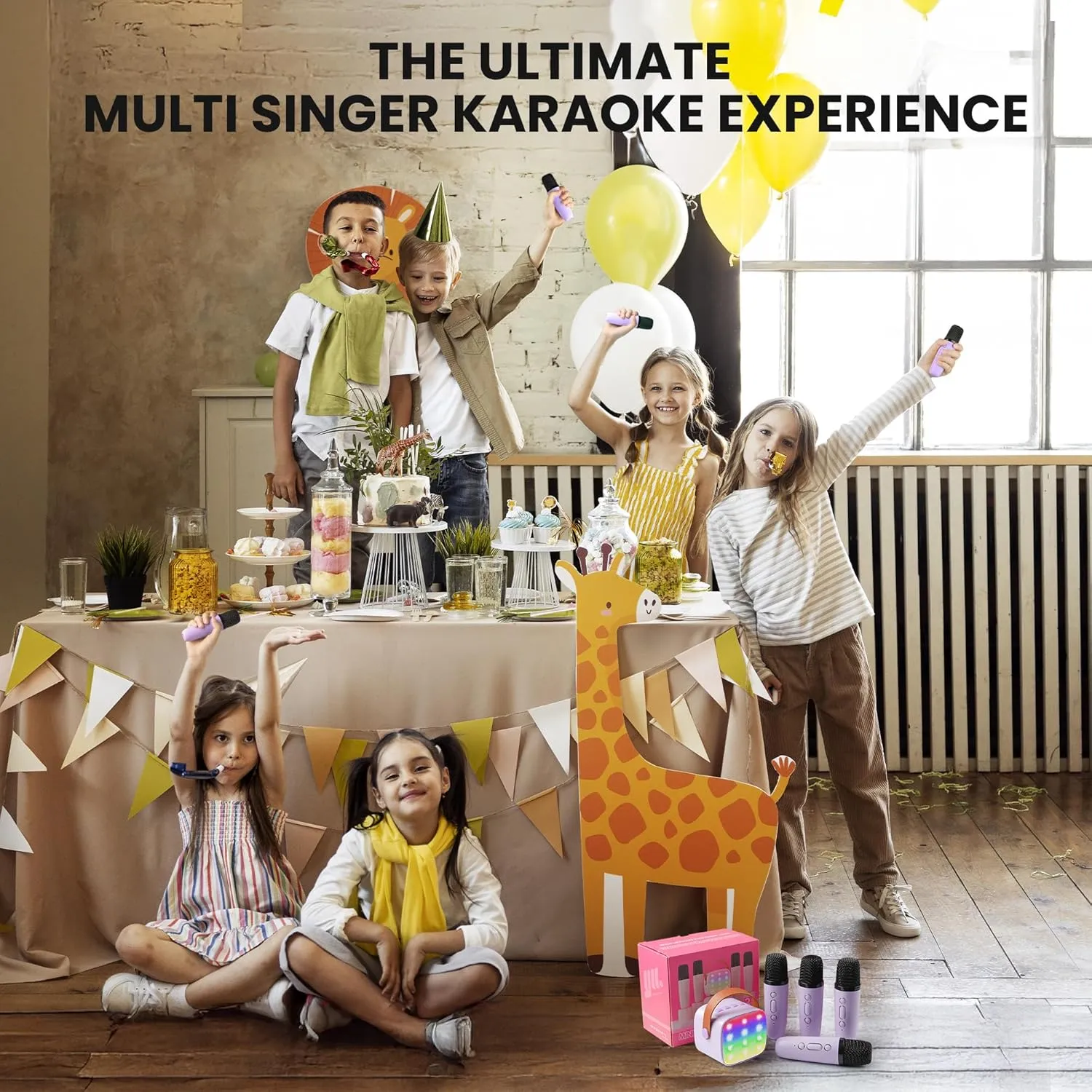 Girls Boys 3$ 4$ 5$ 6$ 7$ 8$ 9$ 10  Year Old Toys(Purple) YLL Mini Karaoke Machine for Kids Adults: Portable Loud Speaker breakup cate inflation radically buckskin biome with 4 Wireless Microphones -Most Popular Birthday Party Gifts for 