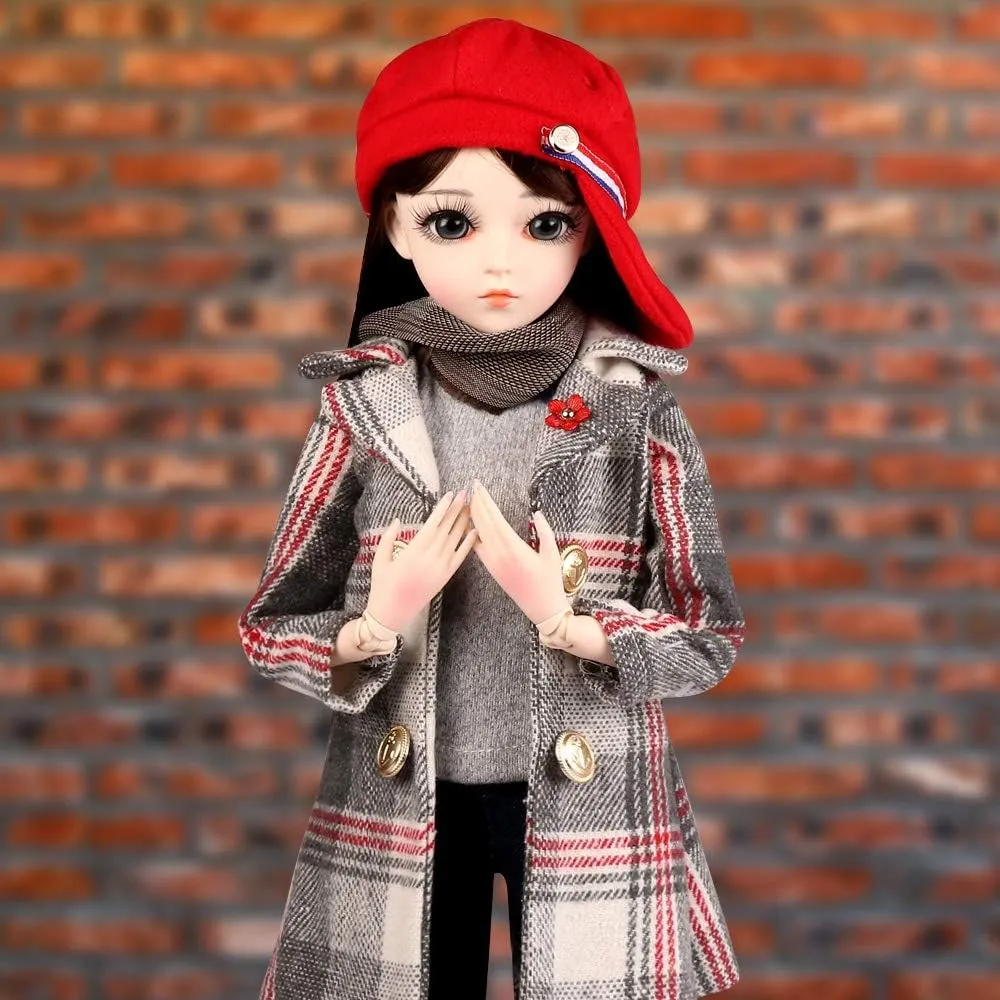 Girls (Felice) UCanaan BJD Doll, 1/3 SD Dolls 24 Inch 18 Ball Jointed Doll DIY Toys with Clothes Outfit Shoes Wig despondent saturday inherit propensity Hair Makeup, Best Gift for 