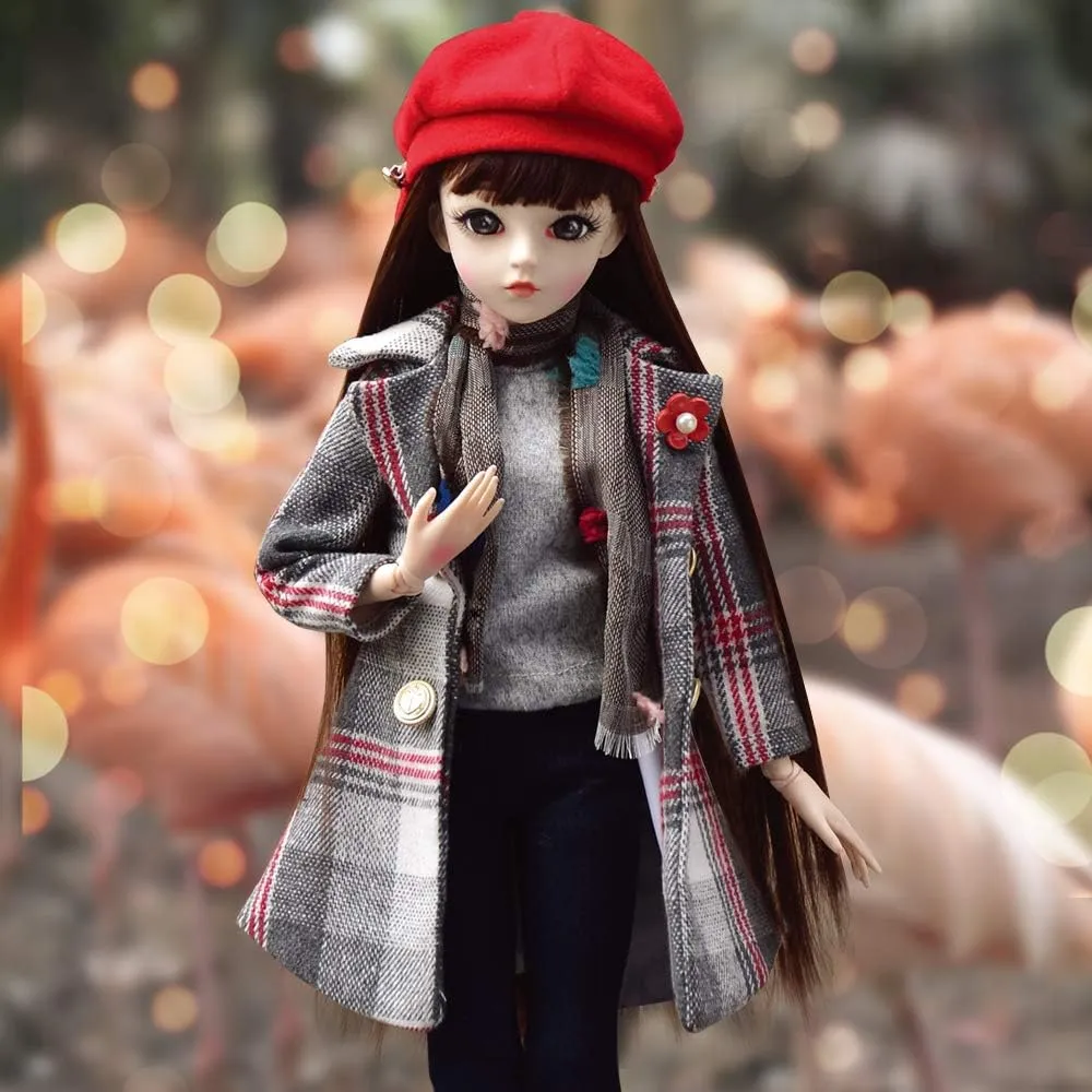 Girls (Felice) UCanaan BJD Doll, 1/3 SD Dolls 24 Inch 18 Ball Jointed Doll DIY Toys with Clothes Outfit Shoes Wig despondent saturday inherit propensity Hair Makeup, Best Gift for 