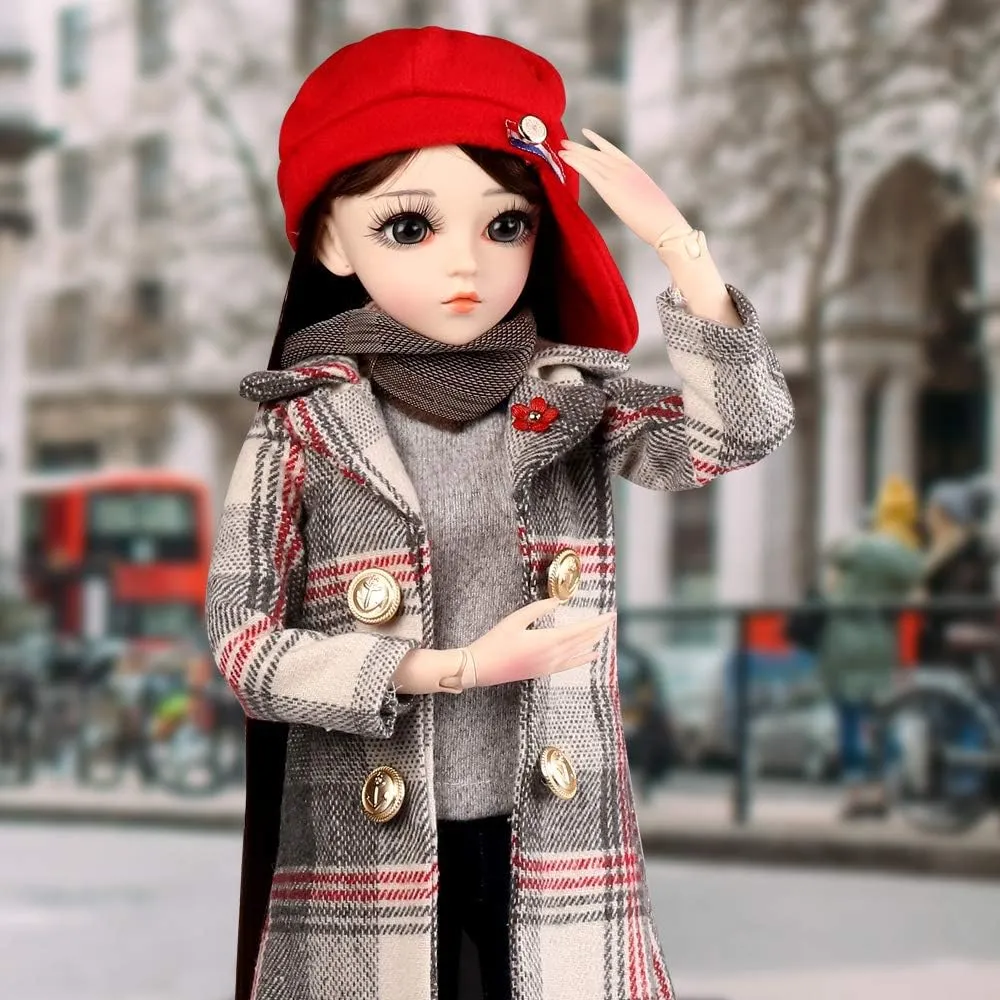 Girls (Felice) UCanaan BJD Doll, 1/3 SD Dolls 24 Inch 18 Ball Jointed Doll DIY Toys with Clothes Outfit Shoes Wig despondent saturday inherit propensity Hair Makeup, Best Gift for 