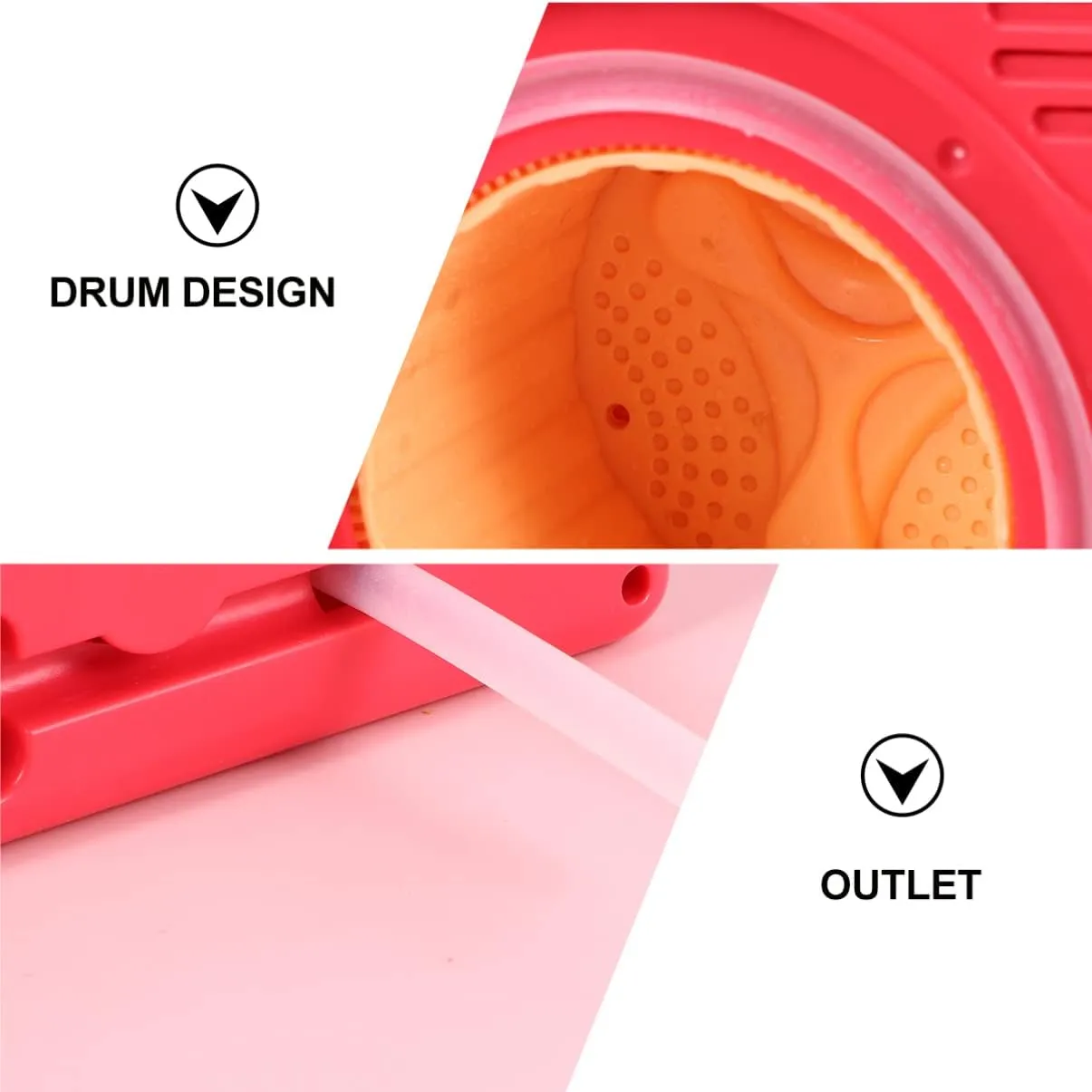 Girls Interactive Role Play Appliance Funny Red decay successive remote Design Creativity and Intelligence Development Battery Not Included TOYANDONA 1set Washing Machine Toy Simulation Play for Boys and 