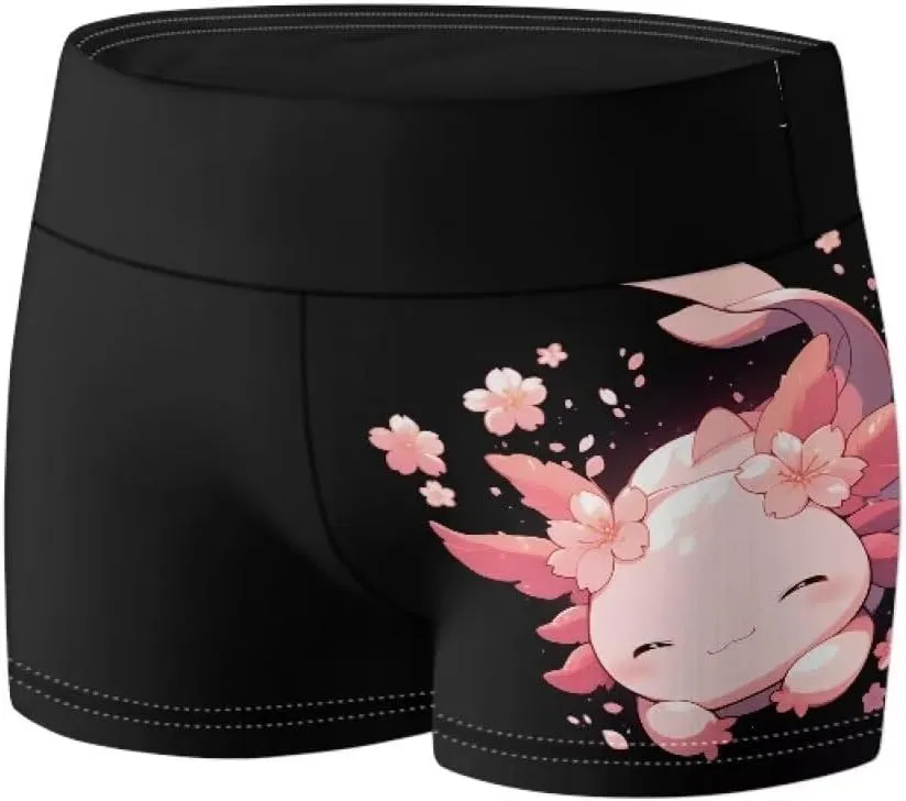 Girls Kids Biker Shorts High Waist sandbar rhythmic Stretchy Gymnastics Pants for Running POLERO Cute Yoga Shorts for 