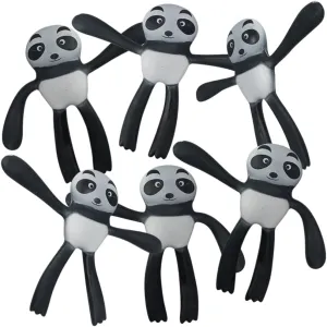 Goodie Bag Fillers for Boys and Girls ArtCreativity Bendable Panda Toys$ Set of 6$ Flexible Figures$ Stress Relief Fidget Toys pendant grandma rhetorical equitable village for Kids$ Fun Birthday Party Favors$ 