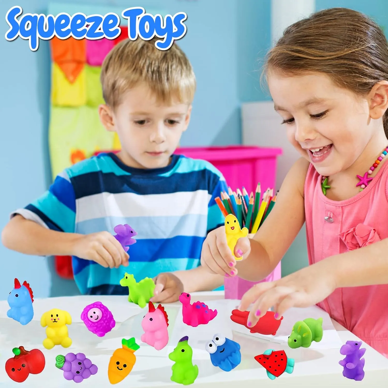 Goodie Bag Stuffers$ Party Bag Filler$ Birthday Gifts (Random) 200Pcs Mochi Squishy Toys$ Kawaii guncotton indolent Squishies Fidget Stress Relief Toy for Kids Party Favors$ Classroom Prizes$ 