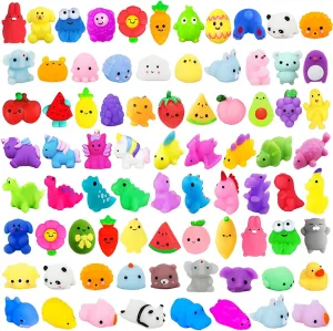 Goodie Bag Stuffers$ Party Bag Filler$ Birthday Gifts (Random) 200Pcs Mochi Squishy Toys$ Kawaii guncotton indolent Squishies Fidget Stress Relief Toy for Kids Party Favors$ Classroom Prizes$ 