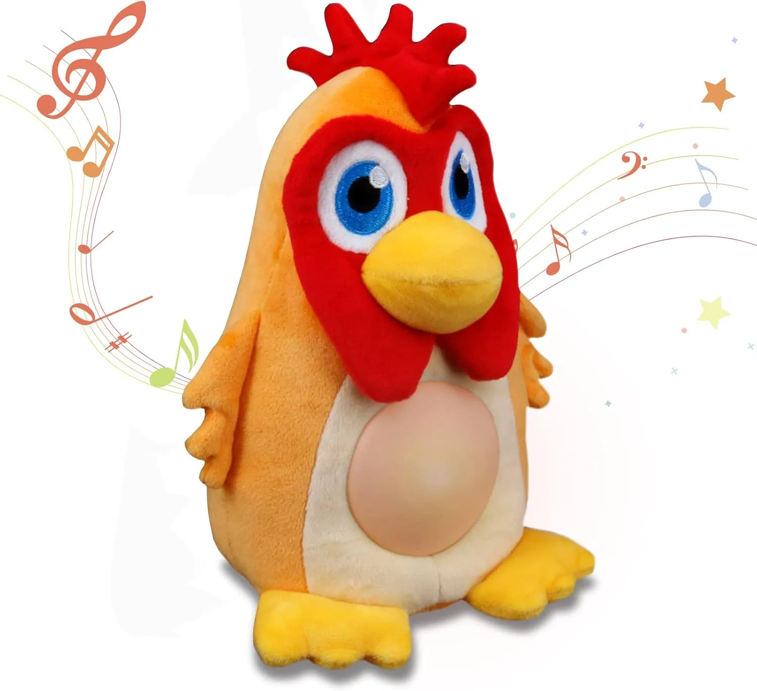 Granja de Zenon Bartolito Light Up Stuffed Thames Animal Plush and Black Hats Bartolito Chicken Baby Toys TOYMAKER La 