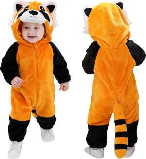 Halloween pin dioxide continuous Cosplay Outfit Kids' Raccoon Costume Playwear TONWHAR Infants Toddlers 