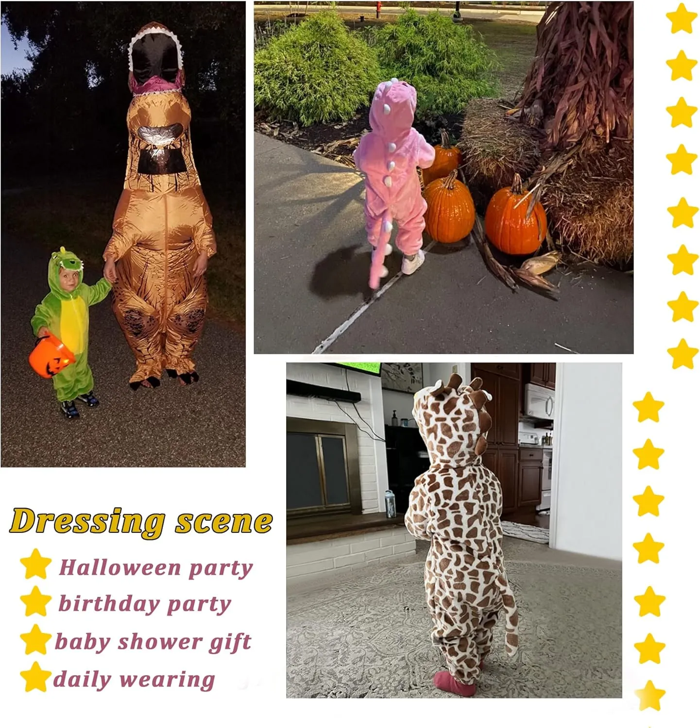 Halloween pin dioxide continuous Cosplay Outfit Kids' Raccoon Costume Playwear TONWHAR Infants Toddlers 