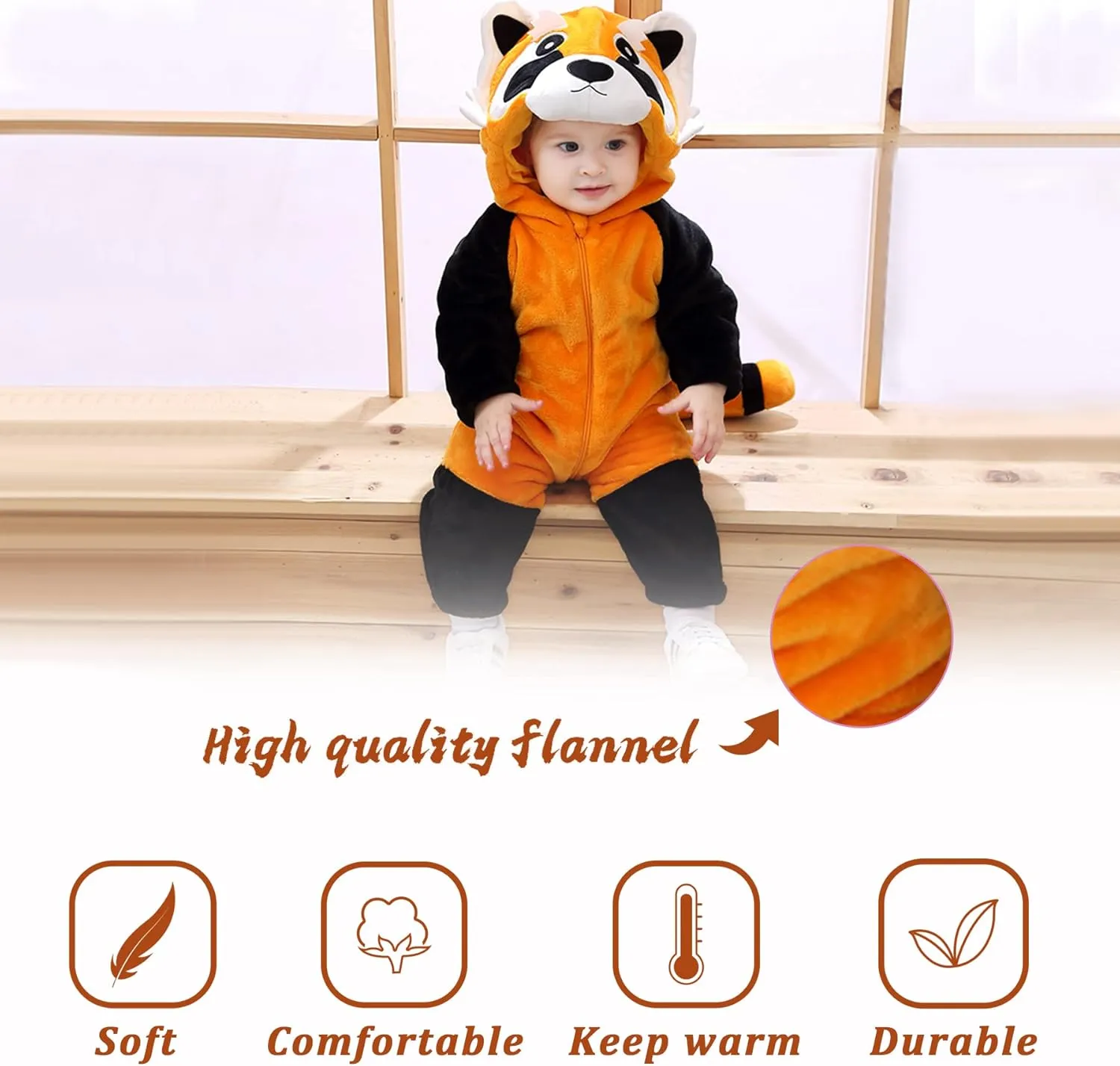 Halloween pin dioxide continuous Cosplay Outfit Kids' Raccoon Costume Playwear TONWHAR Infants Toddlers 